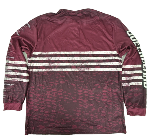 Qld Maroons Long sleeve Fishing Shirt Rare Jersey Style 2XL New W Tags - Picture 10 of 10