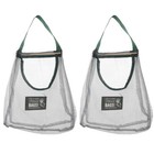 2PCS Potato Onion Storage Fruit Mesh Pouches Reusable Bag Vegetable Hanging