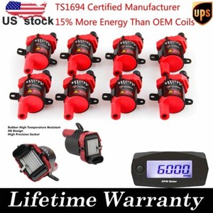 8 UF262 Ignition Coils Pack Fits Chevy Silverado 1500 2500 GMC 4.8/5.3/6.0L D585 8 UF262 Ignition Coils Pack Fits Chevy Silverado 1500 2500 GMC 4.8/5.3/6.0L D585