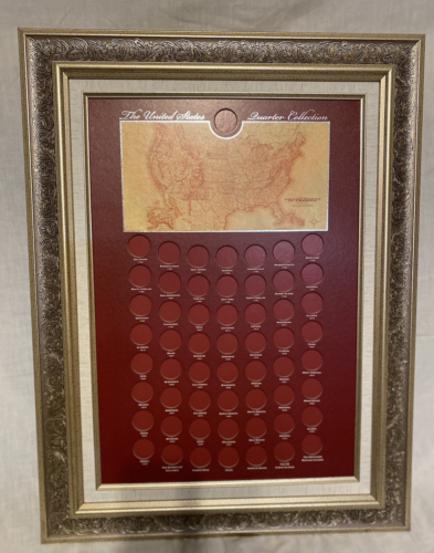 NEU The United States Quarter Collection Display Rahmen/keine Münzen oder Münzrähmchen