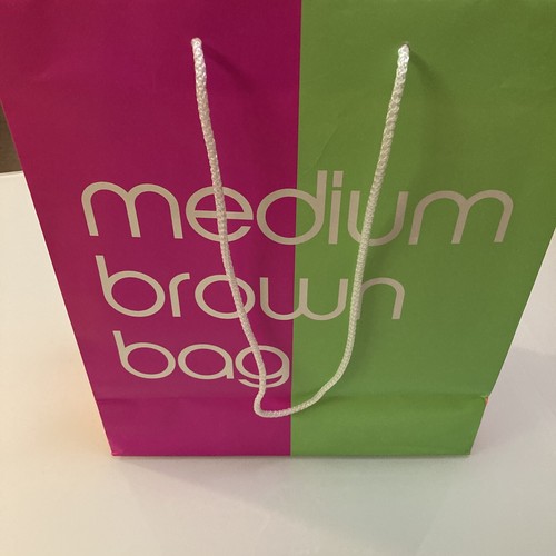 Bloomingdale’s Medium Brown Bag Shopping Rare Mix Masters Edition Authentic - Picture 9 of 9
