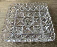 Vintage Candy Dish/ Astray/ jewelry tray Clear Glass 5.5&quot; Square