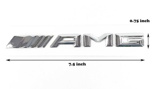 3X MERCEDES BENZ AMG Emblem Rear Side Fenders Logo Badge Letters Genuine OEM - Bild 3 von 5