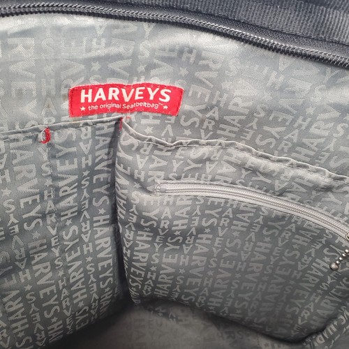 Authentic Harvey's Women's Purse Backpack Original Seatbelt Bag Black Gray GUC - Picture 8 of 14