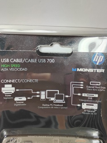 HP USB Cavo/Cavo USB USB 700 Alta Velocità 7 Ft 800 Mbps - Foto 4 di 4