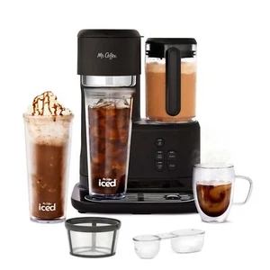 Mr. Coffee 3-in-1 Single-Serve Iced and Hot Coffee/Tea Maker with Blender with R