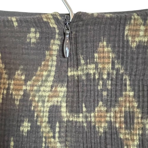 Vintage Lauren Ralph Lauren Maxi Skirt Sz 12 Lined Cotton Aztec Boho Silk Cotton - Picture 4 of 6