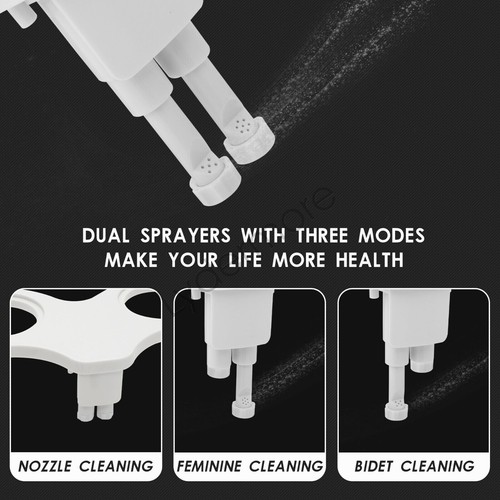 Toilet Bidet Seat Attachment Spray Hygiene Sanitation Bathroom Water Wash Clean - Picture 8 of 11