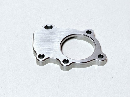 Stainless T25 T28 GT2860 Downpipe Turbo Flange to 2.25" Outlet Pocketed 1/2" WG - Picture 4 of 5