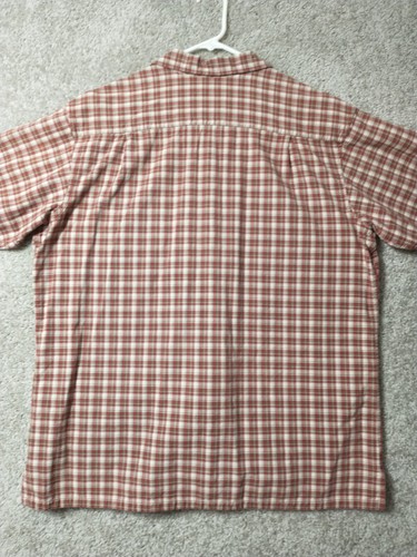 Polo Jeans Co. Ralph Lauren Shirt Mens Large Red Brown Button Up Short Sleeve - Picture 11 of 13