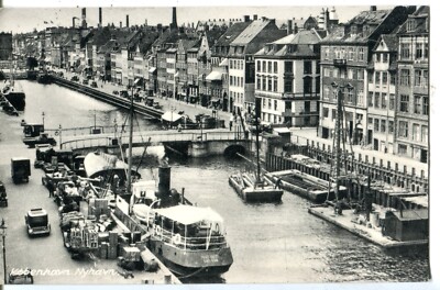 HAGSDON OLSEN（ハグスドン　オルセン）、コペンハーゲン港 Denmark Kobenhavn København Kjøbenhavn Nyhavn 1959 Olsen published