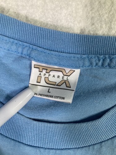 North Carolina Tar Heels T Shirt Adult L white Short Sleeve TCX Apparel *stained - Picture 8 of 16