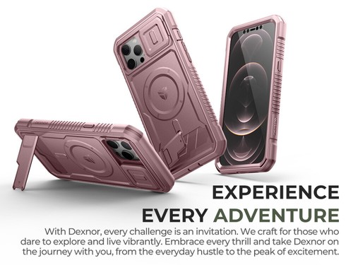 Funda Magsafe Dexnor para iPhone 12 Pro Max Resistente con Cubierta de Cámara - Imagen 55 de 60