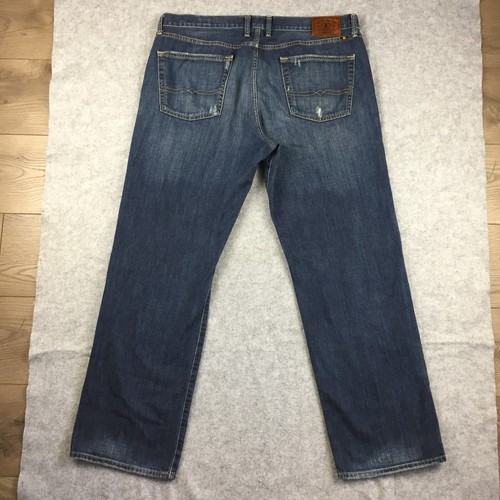 Pantalones de mezclilla Lucky Brand 361 vintage de pierna recta, para hombre 38x32 (lavado azul medio) - Imagen 8 de 9