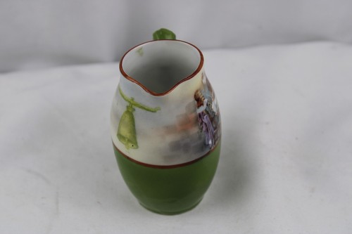 Royal Bayreuth Creamer Musketeers Mini Creamer Green Bell - Picture 2 of 5