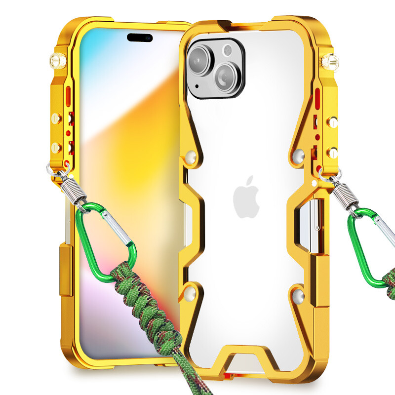iPhone 13 Pro Max Rock Punk Style design Metal Phone border Bumper