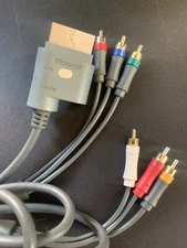 Xbox 360 X810972-001 Video Cable Component HD AV cable Microsoft TESTED✅ 8 Foot