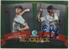 Eric Brown Jr. Signed 2022 Bowman Draft Chrome Blackjack Card #BJ-4 Auto