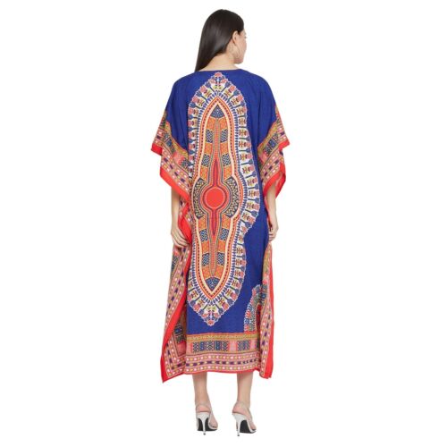 Women Kaftan Casual Maxi Dress Kimono Sleeve Evening Gown Beachwear Sundress - Picture 93 of 452