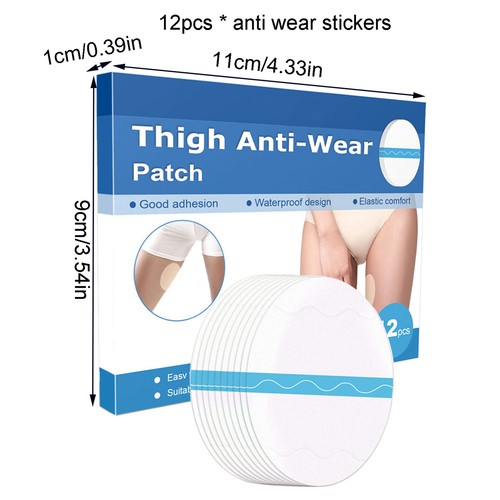 12Pcs Thigh Anti-Chafing Pads Sticker Friction Invisible Inner Anti-Wear Patch - Picture 4 of 7