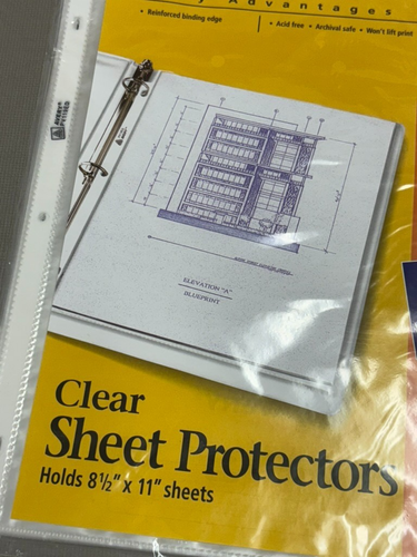 Sheet Protectors, 20 Avery, 8.5 x 11 sheets, new, sealed - Picture 3 of 4