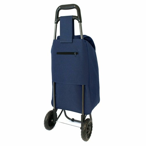 2 Wheeled Lightweight Printed Folding Shopping Trolley Luggage Cart Grocery Bag - Picture 27 of 30