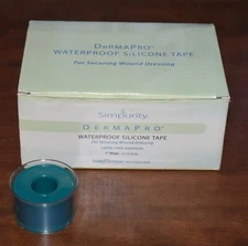 SAFE SIMPLE 1 BX/12 EA Simpurity DermaPro Waterproof Silicone Tape, 1" x 5yd