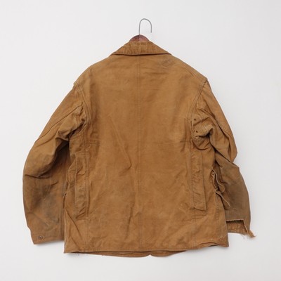 Vintage 50s 60 Red Head Duck Hunting Brown Canvas Coat Bone Dry Jacket Large 44