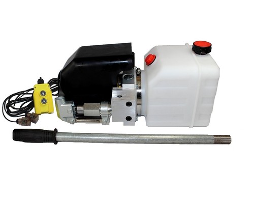 Paquete de potencia hidráulica de acción única Flowfit 24 V CC con tanque y bomba de mano de respaldo 1,6 - Imagen 2 de 9