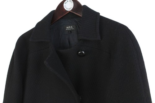 A.P.C. Coat Women's Size L wool jacket streetwear APC collared - Picture 4 of 7