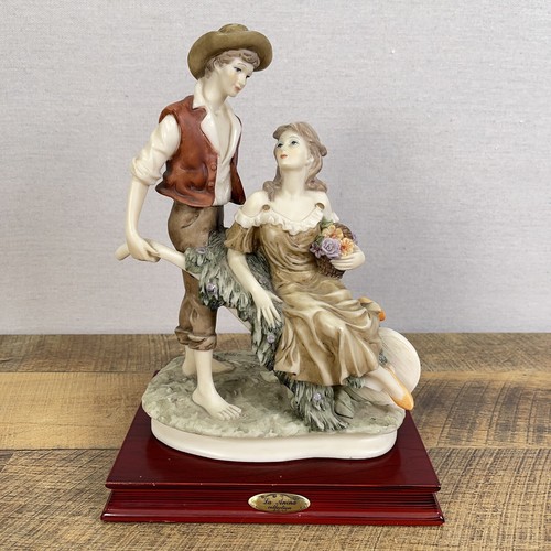 La Anina Collection Mann schiebt Frau in Schubkarre Figur 1997 - Bild 1 von 10