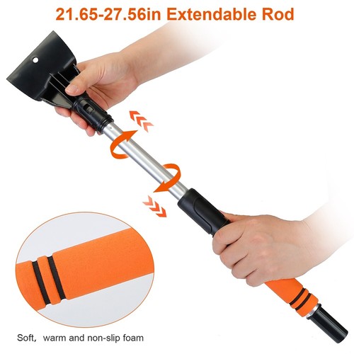 3 In 1 Windshield Ice Scraper Extendable Car Snow Removal Tool Telescoping Car B - Bild 17 von 33