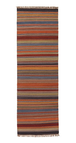 Alfombras a rayas Kilim alfombra de lana alfombra reversible pequeña alfombra grande hecha a mano - Imagen 7 de 17