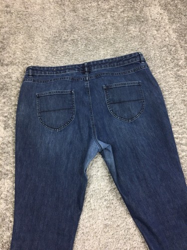 Cold Water Creek Skinny Ankle Jeans Womens Size 18 Blue Denim Plus Dark Wash - Picture 11 of 12