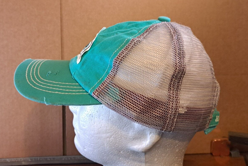 KB Ethos VTG Hat Cap Teal Jesus Take The Wheel Patch Distressed hook n loop - Picture 7 of 10