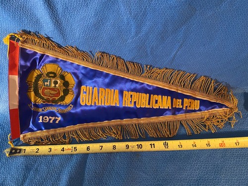 Vintage Guardia Rebuplicana del Peru Wimpel - Bild 5 von 6