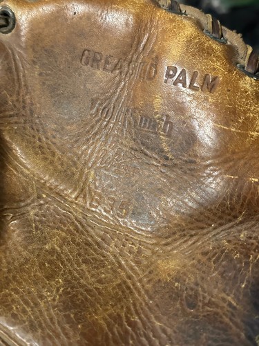 Vintage Goldsmith "Les Powers" Baseball Glove Greased Palm AB35 Horsehide Left - Picture 12 of 12