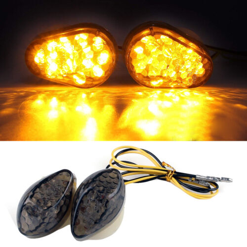 Flush Mount Front Turn Signals 15 SMD LED Light FOR Honda CBR 600RR 1000RR STOCK