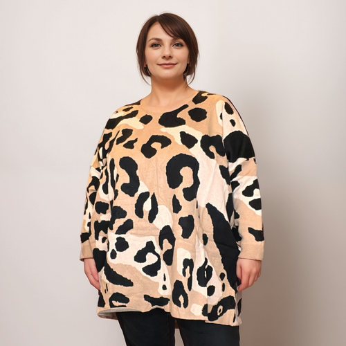 JERSEY LARGO ROCKTHOSECURVES MUJER ANIMAL PRINT - Imagen 20 de 20