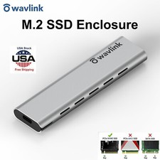 M2 SSD Hard Case NVME PCIe Enclosure M.2 to USB Type C 3.1 GEN2 M Key Adapter
