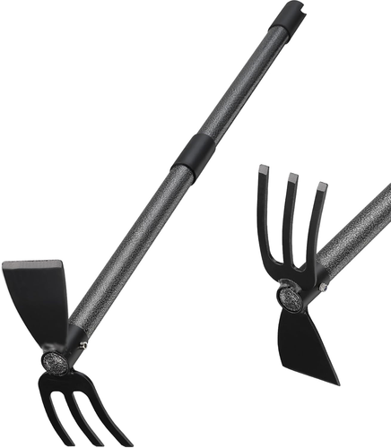 Hoe and Cultivator Gardening Hand Tools, Heavy Duty Stainless Steel Garden Hoe a - Picture 9 of 12