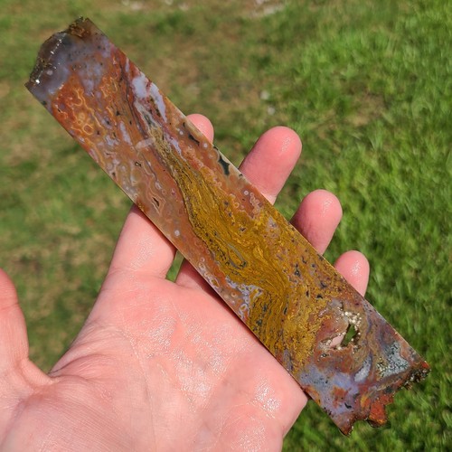 OCEAN JASPER SLAB FROM MADAGASCAR ROUGH 111.8 GRAMS - Picture 3 of 4