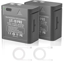 2-Pack Rechargeable LIT-10 Battery Compatible For SPYPOINT Trail Camera 10500Mah