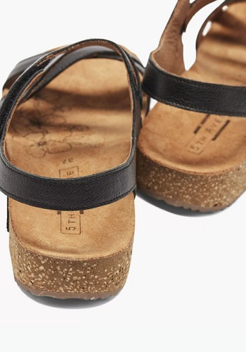 Gr37-40 Echtleder Sandalen Damen Sandalette offene Sommerschuhe für breite Füße - Bild 12 von 14