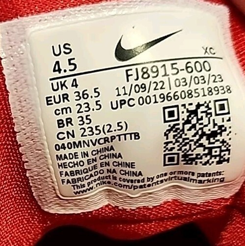 Size 4.5 - Nike Air Zoom GT Cut 2 TB FJ8915-600 Low University Red - Picture 4 of 7