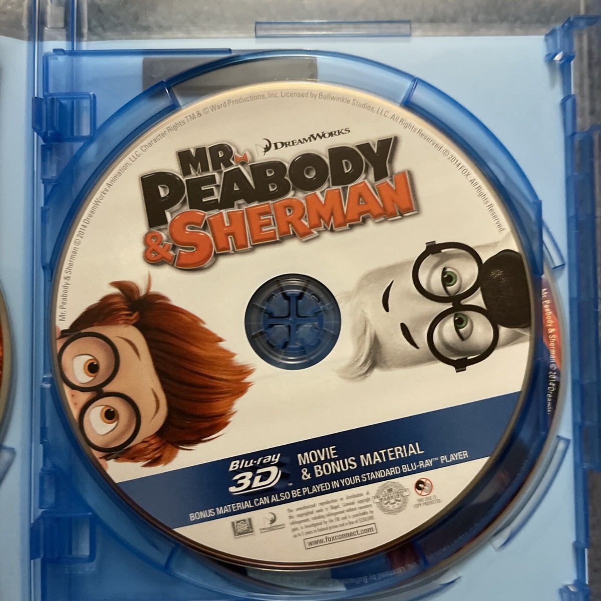 Mr. Peabody Sherman (Blu-ray/DVD, 2014, 3-Disc Set, Includes Mr. Peabody Sherman (Blu-ray/DVD, 2014, 3-Disc Set, Includes