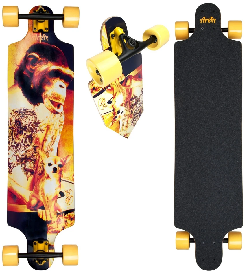 Longboard AREA Simian Kind Modell Skateboard Neu