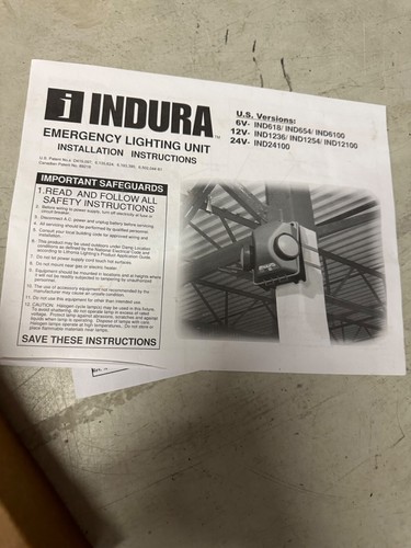 Lithonia Indura Series Industrial Emergency Lighting New Discontinued - Picture 4 of 7