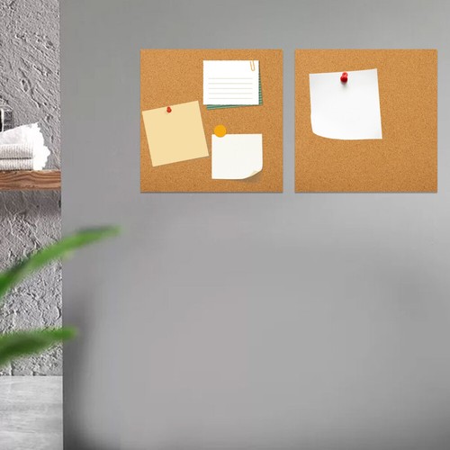 5 Pcs Soundproof Cork Paper Bulletin Board Reminder Notice Creative Office Work - Picture 2 of 12