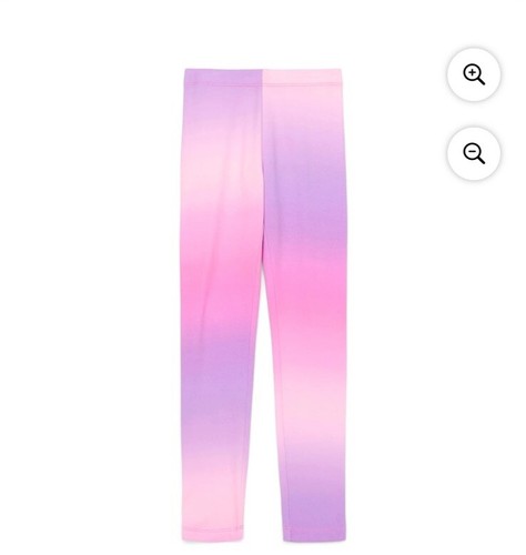Wonder Nation Girls Purple and Pink Ombre Tough Cotton Extra Durable Leggings - Picture 5 of 24